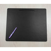 Black Leatherette Conference Pad with Pen Well, 17 x 14